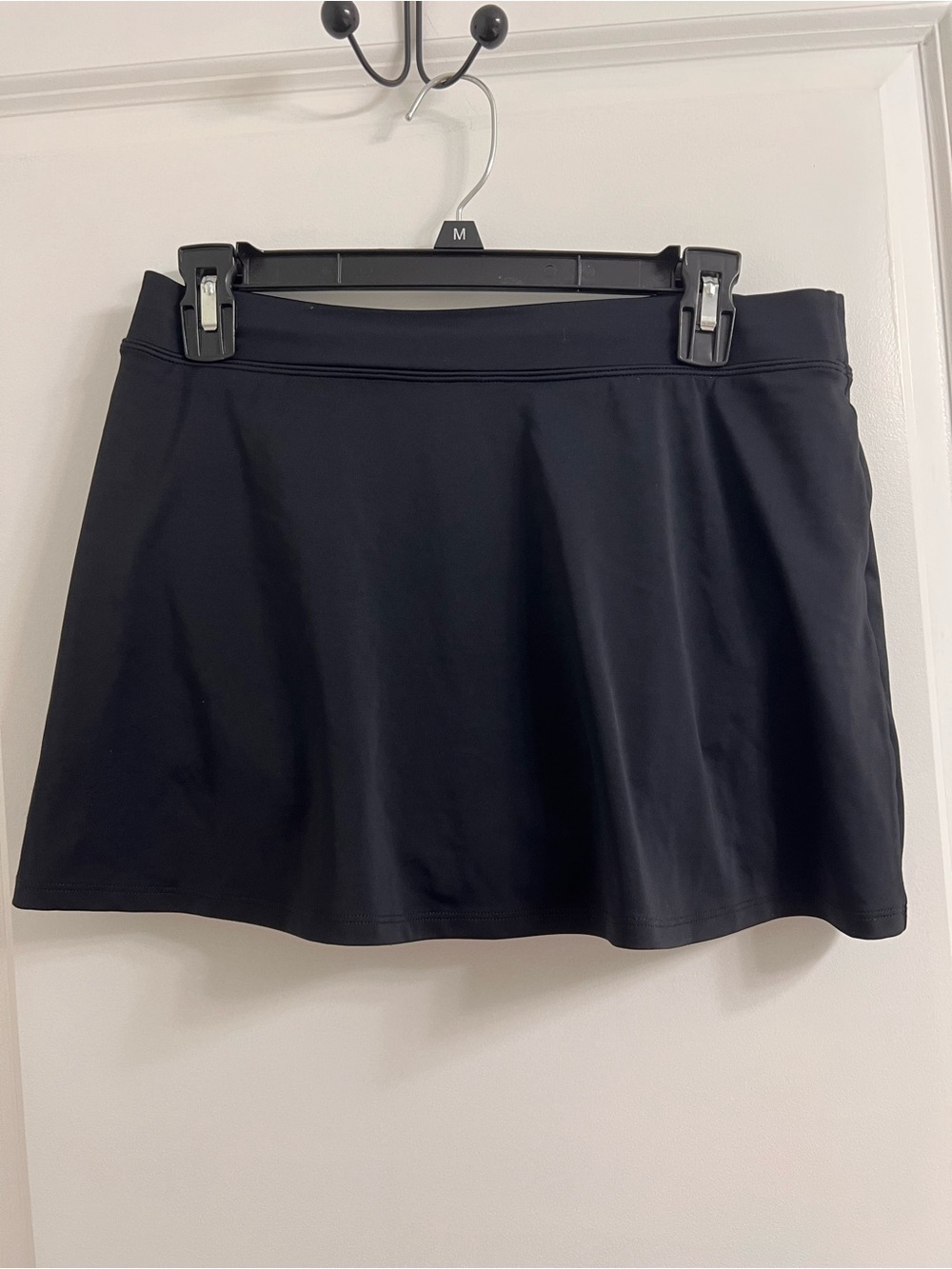 L.L. Bean Women's 10 Regular Swim Skirt Black Built In Brief BeanSport Swimsuit